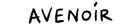 The word 'AVENOIR' written in a black, hand-drawn brush font on a solid white background.